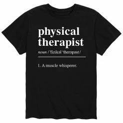 Licensed Character Men's Physical Therapist Definition Tee Black -Licensed Character Shop unnamed file 37276