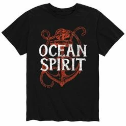 Licensed Character Men's Ocean Spirit Anchor Tee Blue