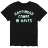 Licensed Character Men's Happiness Comes In Waves Tee Black -Licensed Character Shop unnamed file 37299