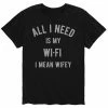 Licensed Character Men's All I Need Wifey Tee Blue -Licensed Character Shop unnamed file 37329