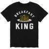 Licensed Character Men's Breakfast King Tee Black -Licensed Character Shop unnamed file 37338