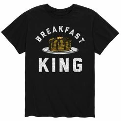 Licensed Character Men's Breakfast King Tee Black