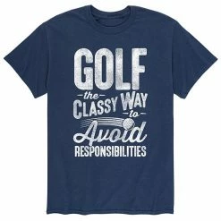 Licensed Character Men's Golf The Classy Way To Avoid People Tee Black -Licensed Character Shop unnamed file 37352