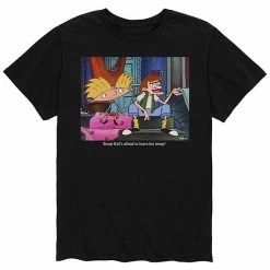 Licensed Character Men's Hey Arnold! Stoop Kid Tee Blue