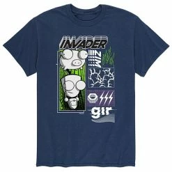 Licensed Character Men's Invader Zim Lighting Bolt Tee Blue -Licensed Character Shop unnamed file 37364