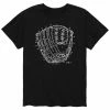 Licensed Character Men's Ball Glove Rendering Tee Blue -Licensed Character Shop unnamed file 37365