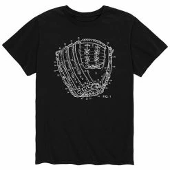 Licensed Character Men's Ball Glove Rendering Tee Blue -Licensed Character Shop unnamed file 37367