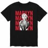 Licensed Character Men's Marilyn Monroe Name Stacked Tee Black -Licensed Character Shop unnamed file 37404