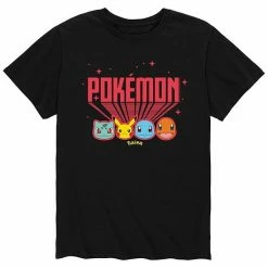 Licensed Character Men's Pokémon Retro Tee Black -Licensed Character Shop unnamed file 37409
