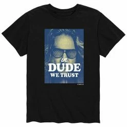 Licensed Character Men's The Big Lebowski Dude We Trust Tee Black -Licensed Character Shop unnamed file 37411
