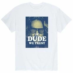Licensed Character Men's The Big Lebowski Dude We Trust Tee Black -Licensed Character Shop unnamed file 37412