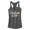 Licensed Character Disney Cinderella Juniors' Group Shot Graphic Tank Charcoal -Licensed Character Shop unnamed file 37441