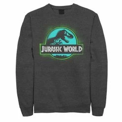 Licensed Character Men's Jurassic World Two Logo Graffiti Spray Paint Sweatshirt Charcoal Heather -Licensed Character Shop unnamed file 37449