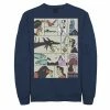 Licensed Character Men's Disney Villains Comic Style Portrait Panels Sweatshirt Navy -Licensed Character Shop unnamed file 37465