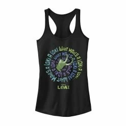 Licensed Character Juniors' Marvel Loki Spiral Quote Tank Indigo -Licensed Character Shop unnamed file 37539