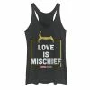 Licensed Character Juniors' Marvel Loki Love Is Mischief Tank Black Heather -Licensed Character Shop unnamed file 37541