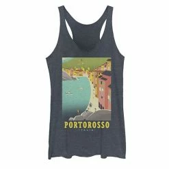 Licensed Character Disney / Pixar's Luca Juniors' Portorosso Italia Poster Tank Top Navy Heather