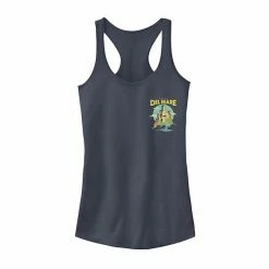 Licensed Character Disney / Pixar's Luca Del Mare Juniors' Italia Left Chest Tank Top Navy Heather -Licensed Character Shop unnamed file 37552