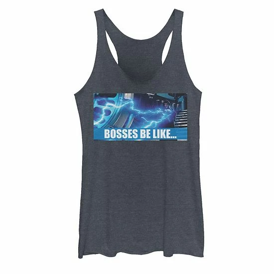 Licensed Character Juniors' Star Wars Bosses Be Like Meme Tank Top Navy Heather 3 Licensed Character Juniors' Star Wars Bosses Be Like Meme Tank Top Navy Heather