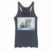 Licensed Character Juniors' Star Wars Chillin' Portrait Tank Top Navy Heather -Licensed Character Shop unnamed file 37593