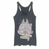 Licensed Character Juniors' Star Wars Millennium Falcon One In A Millennium Tank Top Indigo -Licensed Character Shop unnamed file 37599