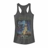 Licensed Character Juniors'Star Wars Que La Fuerza Be With You Poster Tank Charcoal -Licensed Character Shop unnamed file 37617