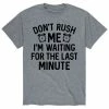 Licensed Character Men's Don't Rush Me Last Minute Tee Green -Licensed Character Shop unnamed file 3764