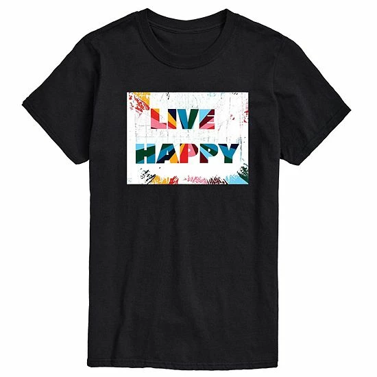 Licensed Character Adult Kelly Styne Live Happy Tee Black 4 Licensed Character Adult Kelly Styne Live Happy Tee Black - Image 2