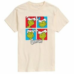 Licensed Character Men's Dr. Seuss Grinch Grid Tee Green -Licensed Character Shop unnamed file 3772