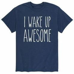 Licensed Character Men's Wake Up Awesome Tee Black -Licensed Character Shop unnamed file 37727