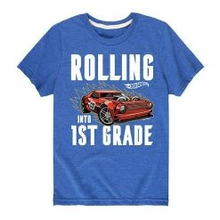 Licensed Character Boys 8-20 Hot Wheels Rolling 1st Grade Graphic Tee Gray -Licensed Character Shop unnamed file 37744