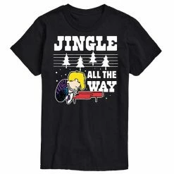 Licensed Character Men's Peanuts Jingle All The Way Tee Blue -Licensed Character Shop unnamed file 37747