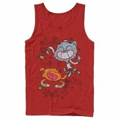 Licensed Character Men's Cartoon Network Gumball Darwin Watterson Scribble Drawing Tank Red 7 Licensed Character Men's Cartoon Network Gumball Darwin Watterson Scribble Drawing Tank Red -Licensed Character Shop unnamed file 37766
