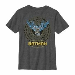 Licensed Character Boys 8-20 DC Comics Batman Bat Logo Circle Graphic Tee Navy Heather -Licensed Character Shop unnamed file 37769