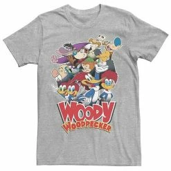 Licensed Character Men's Woody Woodpecker Group Shot Vintage Poster Tee