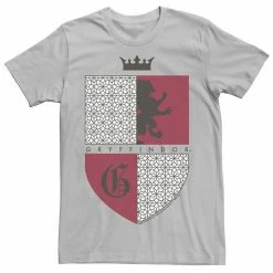 Licensed Character Men's Deathly Hallows 2 Gryffindor Shield Tee Red -Licensed Character Shop unnamed file 37866