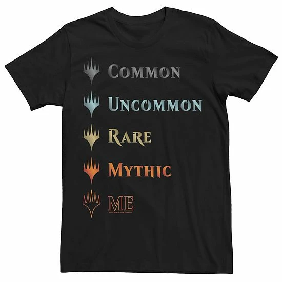Licensed Character Men's Magic The Gathering Mythical Me Text Tee 3 Licensed Character Men's Magic The Gathering Mythical Me Text Tee