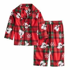 Licensed Character Disney's Mickey Mouse Baby Jammies For Your Families® "Holiday Party Mickey" Print Pajama Set