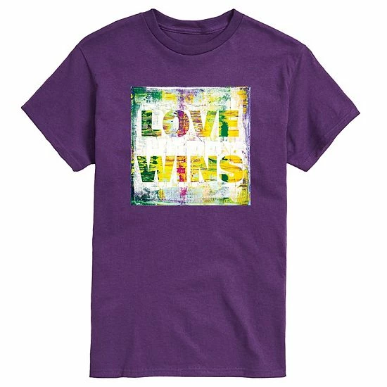 Licensed Character Adult Kelly Styne Love Wins Tee Purple 6 Licensed Character Adult Kelly Styne Love Wins Tee Purple - Image 4