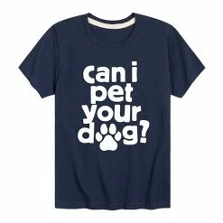 Licensed Character Boys 8-20 Can I Pet Your Dog Graphic Tee Blue