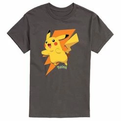 Licensed Character Men's Pokemon Pika Bolt Tee Black -Licensed Character Shop unnamed file 37984