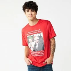Licensed Character Men's Holiday Character Tees Medium Red -Licensed Character Shop unnamed file 38