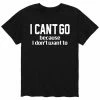 Licensed Character Men's I Can't Go Tee Black -Licensed Character Shop unnamed file 38041