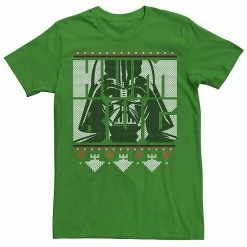 Licensed Character Men's Star Wars Darth Vader Humbug Christmas Ugly Sweater Tee Kelly -Licensed Character Shop unnamed file 38053