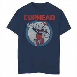 Licensed Character Boys' 8-20 Cuphead Logo Graphic Tee Charcoal Heather -Licensed Character Shop unnamed file 38055