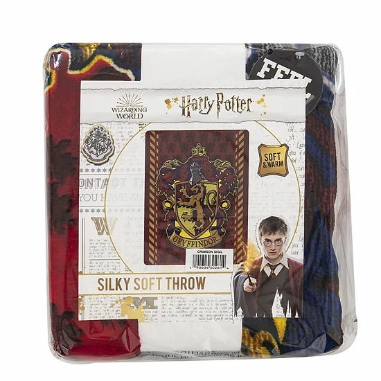 Licensed Character Harry Potter Crimson Sigil Silk Touch Throw Blanket 5 Licensed Character Harry Potter Crimson Sigil Silk Touch Throw Blanket - Image 3