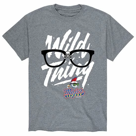 Licensed Character Men's Major League Glasses Tee Blue 3 Licensed Character Men's Major League Glasses Tee Blue