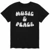 Licensed Character Men's Music And Peace 60s Tee Blue -Licensed Character Shop unnamed file 38119