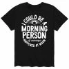 Licensed Character Men's I Could Be A Morning Person Tee Black -Licensed Character Shop unnamed file 38140