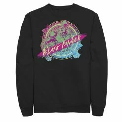 Licensed Character Men's Marvel Black Panther Neon Paint Splatter Sweatshirt -Licensed Character Shop unnamed file 3815